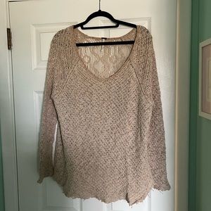 Free People Open Knit Sweater